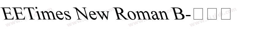 EETimes New Roman B字体转换